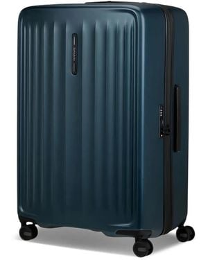 Samsonite Grooved Spinner Suitcase - Blue