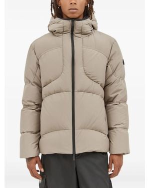 Moncler Logo-Patch Puffer Jacket - Natural