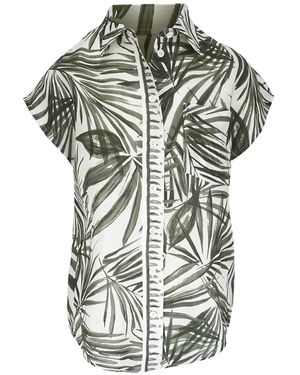 Bogner Charlet Leaf-Print Blouse - White