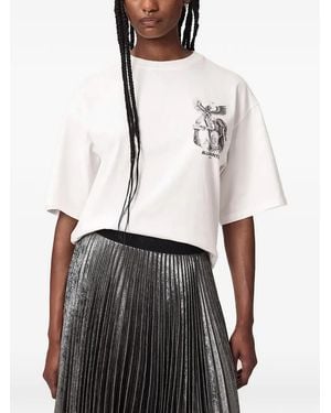 AllSaints Graphic-Print T-Shirt - White