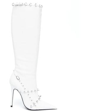 Abra Stiefel Mit Nieten - Weiß