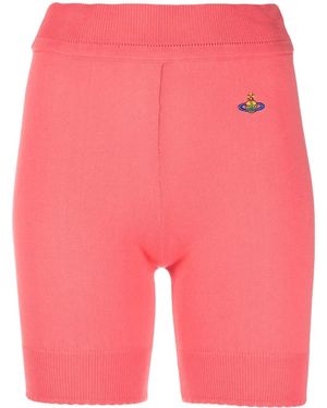 Vivienne Westwood リブニット ショートパンツ - ピンク