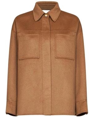 Kaos Button-Up Chest-Pocket Jacket - Brown