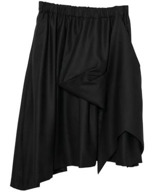 Noir Kei Ninomiya Asymmetric Skirt - Black
