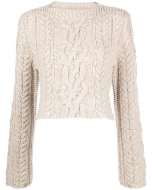 Low Classic Chunky-Knit Wool Blend Jumper - Natural