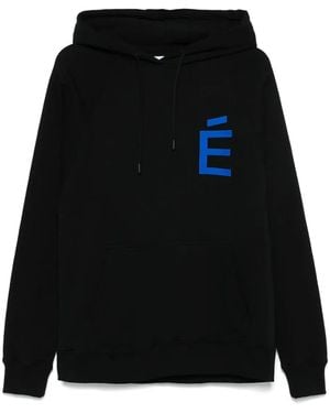 Etudes Studio Sudadera Big E con capucha - Negro