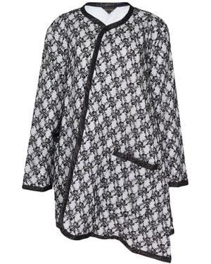 Comme des Garçons Asymmetrical Lace Coat - Grey