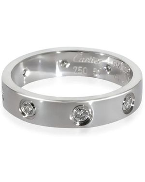 Cartier Love ダイヤモンド リング 18kホワイトゴールド