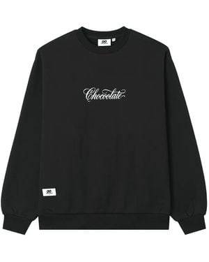 Chocoolate Logo-Print Sweatshirt - Black