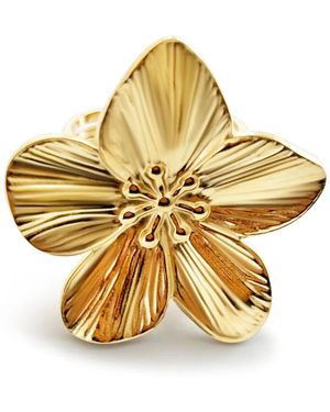 Hzmer Jewelry Floral-Detail Ring - Metallic