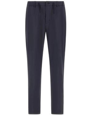 Herno Pantalon Froissé À Lien De Resserrage - Blue