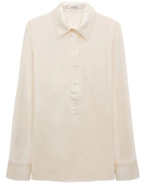Dorothee Schumacher Sense Of Shine Silk Shirt - Natural