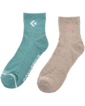 Converse 2Er-Pack Socken Mit Logo-Stickerei - Blau