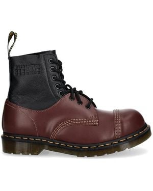 Dr. Martens X Mm6 Maison Margiela 1460 Twisted And Reimagined Leather Boots - Brown