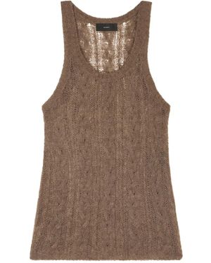 Alanui Desert Drift Tanktop Mit Zopfmuster - Braun