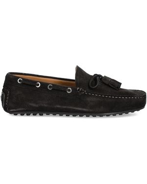 Hackett Driver Tassel Loafers - Black