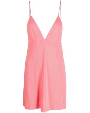 DSquared² Strass Mini Dress - Pink