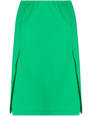 Raf Simons Pleated-Panel Midi Skirt - Green