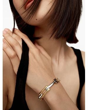 Monica Vinader Two-Tone Design Bangle - Black