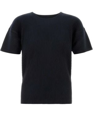 Homme Plissé Issey Miyake プリーツ Tシャツ - ブラック