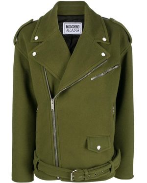 Moschino ノッチドラペル ミリタリージャケット - グリーン