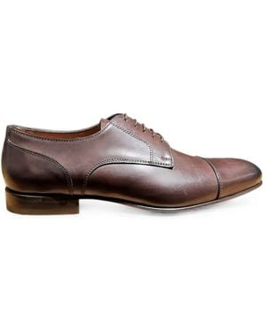 Flécs Cap-Toe Lace-Up Shoes - Brown