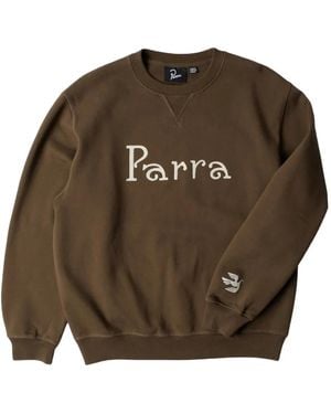 by Parra Sweatshirt mit Logo-Print - Braun
