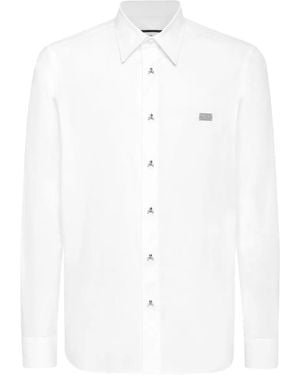 Philipp Plein Sugar Daddy Long-Sleeved Shirt - White