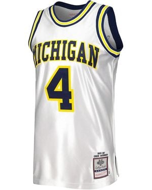 Mitchell & Ness 1991/92 Chris Webber Michigan Wolverines Swingman Replica Jersey - White