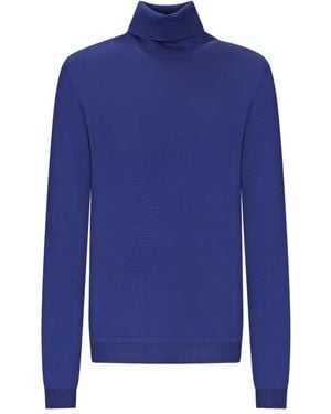 GOES BOTANICAL Turtleneck Sweater - Blue