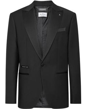 Philipp Plein スカルプリント ジャケット - ブラック