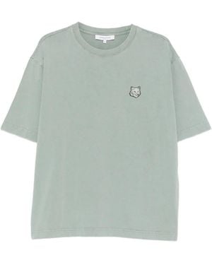 Maison Kitsuné Logo-Patch T-Shirt - Green