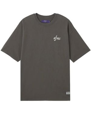 AFTERMATHS Camiseta estampada con manga corta - Gris