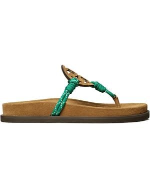 Tory Burch Miller Cloud Rope Sandal - Green