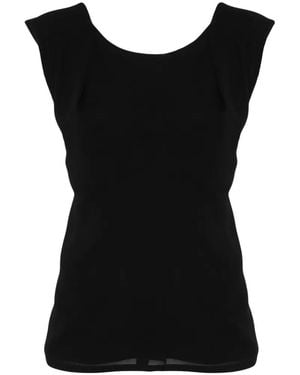 Moschino Blouse À Design Sans Manches - Black
