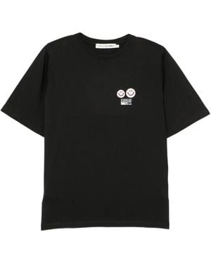 Joshua Sanders Smiley Graphic T-Shirt - Black