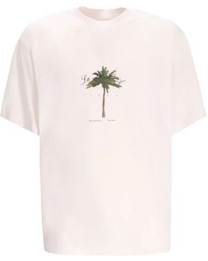 HUGO Palm Tree-Print T-Shirt - Pink