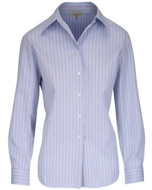 Lafayette 148 New York Chemise À Rayures - Bleu