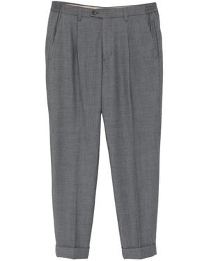Alpha Industries Pleated-Front Cuffed Pants - Gray