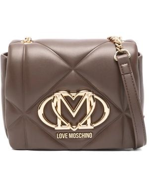 Love Moschino ロゴ ショルダーバッグ - ブラウン