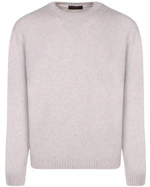 Zanone Knit Longsleeve Sweater - White