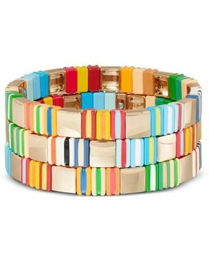 Roxanne Assoulin Drie Tutti Frutti Armbanden - Wit