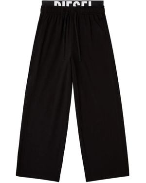 DIESEL Leslie-D-Pop Broek Met Logoprint - Zwart
