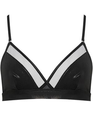 Maison Close Minuit Triangle Bikini Top - Black