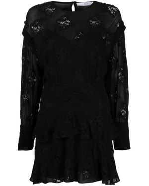 IRO Levoca Guipure-Lace A-Line Dress - Black
