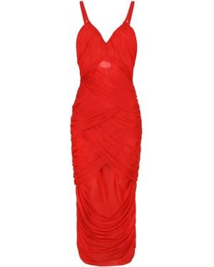 Dolce & Gabbana Draped Mini Dress For - Red