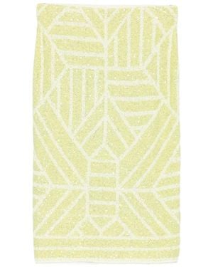 Circus Hotel Sequin-Embellishment Midi Skirt - Yellow