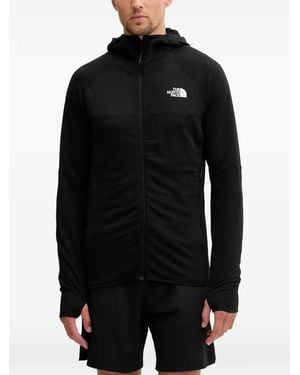 The North Face Bolt Polartec Logo-Print Zip-Up Hoodie - Black