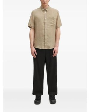 A.P.C. Bellini Overhemd Met Korte Mouwen En Zak - Naturel