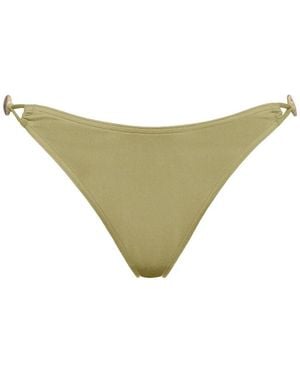 Eres Bead-Embellished Bikini Bottoms - Natural